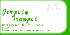 gergely trungel business card